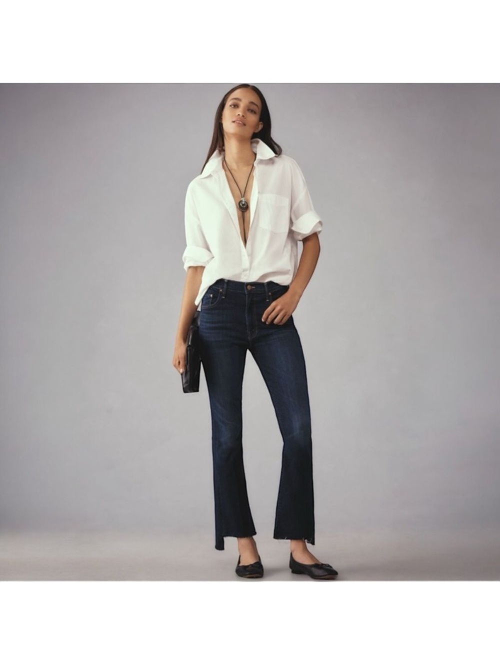 MOTHER The Insider Crop Step Fray Jeans Off Limits Anthropologie